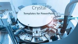  Presentation with work quality - PPT theme having high-quality-and-precision-linear background and a sky blue colored foreground