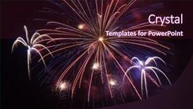  Presentation with firework - Colorful slide deck enhanced with high-quality-firework-over-night backdrop and a wine colored foreground