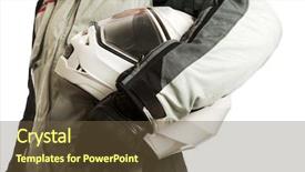  Presentation with high quality - Cool new theme with high quality head protective motorcycle backdrop and a tawny brown colored foreground