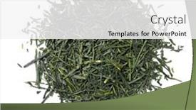  Presentation with high tea - Presentation theme enhanced with high-quality-japanese-gyokuro-sencha background and a white colored foreground