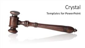  Presentation with high quality - Audience pleasing slide deck consisting of high-quality-mahogany-wooden-gavel backdrop and a white colored foreground