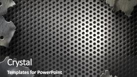  Presentation with high quality - PPT layouts having high quality perforated aluminum texture background and a dark gray colored foreground