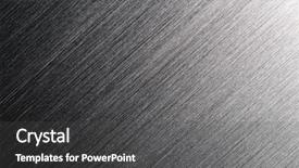  Presentation with brushed metal - PPT theme with high resolution brushed metal background and a dark gray colored foreground