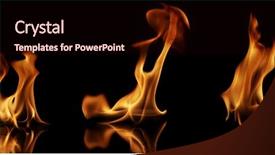  Presentation with simple soft fire - Cool new presentation design with high resolution fire collection backdrop and a wine colored foreground