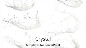  Presentation with sea life high resolution - Presentation theme featuring high resolution milk splashes collection background and a white colored foreground