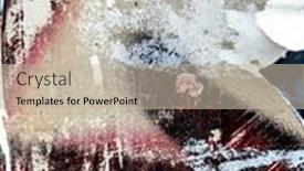  Presentation with cement - Presentation theme featuring high-resolution-on-cement background and a mint green colored foreground