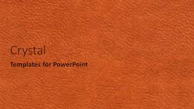  Presentation with leather - Amazing presentation design having high resolution seamless reddish leather texture backdrop and a red colored foreground