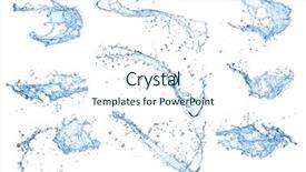  Presentation with sea life high resolution - PPT layouts featuring high resolution water splashes collection background and a sky blue colored foreground