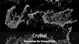  Presentation with water splash on black - Amazing slides having high resolution water splashes collection backdrop and a black colored foreground