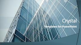  Presentation with high rise building - Theme consisting of high rise building - modern glass texture of mansion background and a seafoam green colored foreground