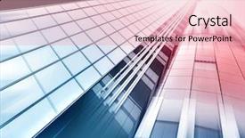  Presentation with high rise building - Slide set enhanced with high rise building skyscraper commercial background and a lemonade colored foreground