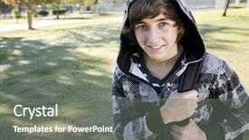  Presentation with teenage - PPT layouts consisting of teenage student 15 years carrying background and a gray colored foreground