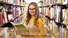  Presentation with high school - Slide deck with high-school-education-and-knowledge background and a gold colored foreground