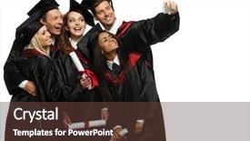  Presentation with ethnic group - Audience pleasing slide deck consisting of certificate completion - multi ethnic group of graduated backdrop and a tawny brown colored foreground