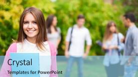  Presentation with student behavior management - Presentation design having school students exam - outdoor portrait of a smiling background and a light blue colored foreground