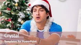  Presentation with book - Beautiful presentation theme featuring high school graduation party - young student with book backdrop and a coral colored foreground