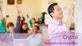  Presentation with at risk high school students - Audience pleasing slide deck consisting of high school students with teacher backdrop and a lemonade colored foreground