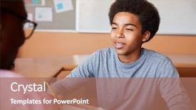  Presentation with african american high school - Amazing theme having high school tutor giving male backdrop and a coral colored foreground