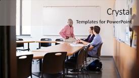  Presentation with high school students - PPT layouts featuring high school tutor talking background and a  colored foreground