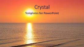  Presentation with fantasy unicorns - Theme consisting of skyscape fantasy clouds background and a coral colored foreground