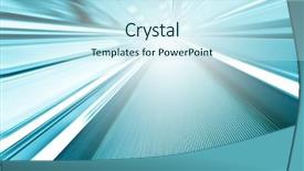  Presentation with traffic light - PPT theme featuring high-speed moving commercial escalator background and a sky blue colored foreground