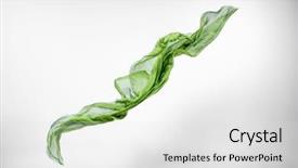  Presentation with fabric - Slide deck with fabric flying high speed studio background and a white colored foreground