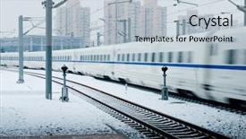  Presentation with speed - Amazing slide deck having high speed train backdrop and a lemonade colored foreground