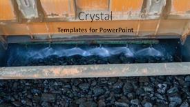  Presentation with speed - PPT theme consisting of high-speed-vibrator background and a coral colored foreground