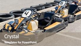  Presentation with maglev train high speed way - Amazing presentation theme having high speeds racing extreme sport backdrop and a coral colored foreground