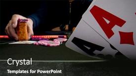 Presentation with texas - PPT theme consisting of high-stakes-texas-hold-em background and a dark gray colored foreground