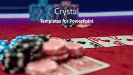  Presentation with texas - Presentation theme consisting of high-stakes-texas-hold-em background and a navy blue colored foreground