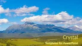  Presentation with mountain - PPT theme enhanced with high-tatras-with-the-dominant background and a tawny brown colored foreground