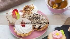  Presentation with concrete pouring during commercial concreting - Cool new presentation design with high tea - different cakes composition on concrete backdrop and a coral colored foreground