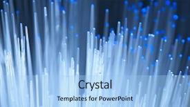  Presentation with high tech technology - Audience pleasing presentation theme consisting of high tech - abstract internet technology fiber optic backdrop and a light blue colored foreground