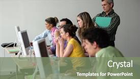  Presentation with class - PPT theme with high tech - adult computer class background and a violet colored foreground