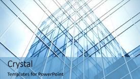  Presentation with business proposal blue - Audience pleasing slides consisting of high tech - blue transparent glass wall backdrop and a light blue colored foreground