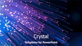  Presentation with tech - Colorful PPT layouts enhanced with high tech - bunch of optical fibres dinamic backdrop and a navy blue colored foreground
