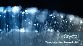  Presentation with fiber optics - Slides consisting of high tech - fiber optics background with lots background and a ocean colored foreground