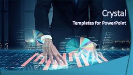  Presentation with modern tech - Beautiful PPT layouts featuring high tech - modern technologies in use mixed backdrop and a navy blue colored foreground