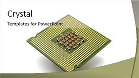  Presentation with cpu - Slides consisting of high tech brain - cpu background and a white colored foreground