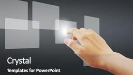  Presentation with high tech - Amazing slide deck having high tech new generation - hand backdrop and a  colored foreground