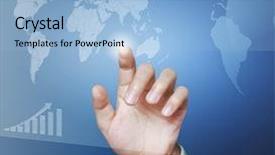  Presentation with touch screen - Slide deck with female hands holding credit card and computer tablet on table close up background and a gray colored foreground