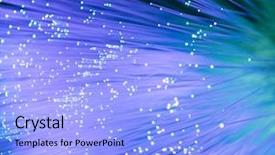  Presentation with optic - Beautiful presentation theme featuring high tech software - internet technology fiber optic background backdrop and a light blue colored foreground