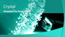  Presentation with high tech technology - Audience pleasing slides consisting of high tech technology color background backdrop and a teal colored foreground