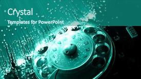  Presentation with high tech technology - Cool new presentation with high tech technology color background backdrop and a ocean colored foreground