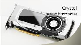  Presentation with gaming - Audience pleasing slides consisting of videocard - professional gaming graphic card white backdrop and a white colored foreground