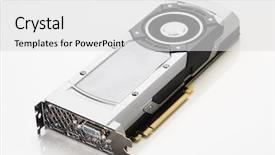  Presentation with gaming - Colorful PPT layouts enhanced with videocard - professional gaming graphic card white backdrop and a light gray colored foreground