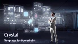  Presentation with success - Presentation with high technologies for your success background and a wine colored foreground