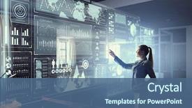  Presentation with high tech - Audience pleasing PPT theme consisting of high technologies for your success backdrop and a ocean colored foreground