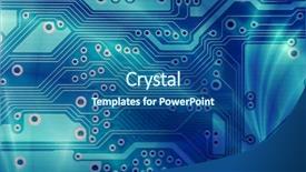  Presentation with high technology - Amazing theme having high technology - computer electronics macro backdrop and a ocean colored foreground